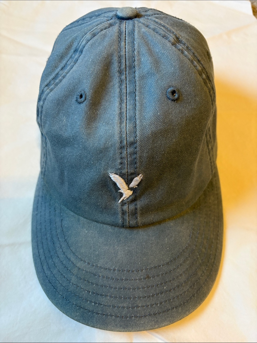 Washed denim blue American Eagle Baseball Cap.  NEW, UNISEX